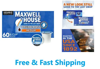 Maxwell House Original Roast Medium Roast K-Cup® Coffee Pods 60 Ct. Box • $23.36