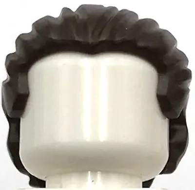 Lego New Dark Brown Minifigure Hair Swept Back W/ Short Ponytail Part • $1.99