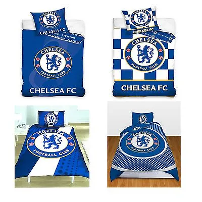 £25.90 • Buy Chelsea Fc Single And Double Duvet Cover Sets Bedding Bedroom Free P+p 