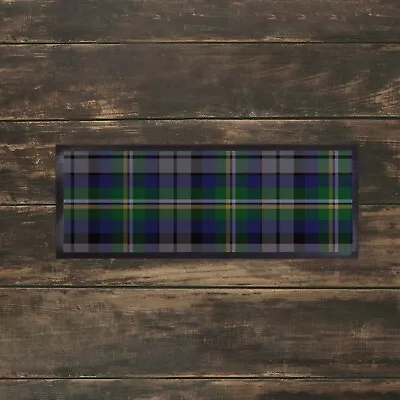 Blue & Green Tartan Design 5 Bar Towel Runner Pub Mat Beer Cocktail Party Gift • £15.99