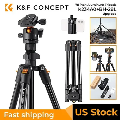 K&F Concept 64  Professional Camera Tripod Aluminum With 360° Ball Head 8kg Load • $54.99