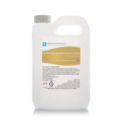Ultrasonic Concentrated Cleaner Solution 5L General Purpose Dirt Grease Remover • $93.64