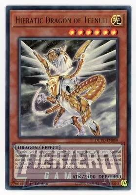 Yugioh Hieratic Dragon Of Tefnuit DUPO-EN080 Ultra Rare 1st Edition NM/LP • £1.09