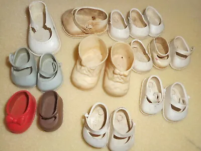 Lot Old Vintage Doll Shoes Need Cleaning Some Are Missing  The Other Shoe Etc • $9.99