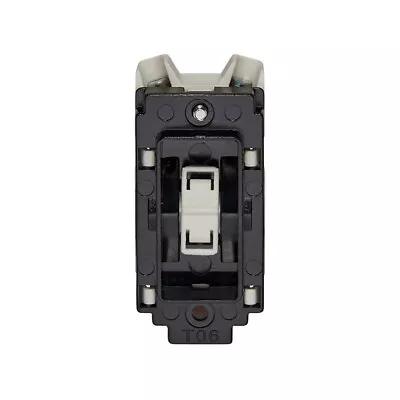 Crabtree 4460/NR Platinum Grid Switch 20AX Double Pole Module No Rocker • £6