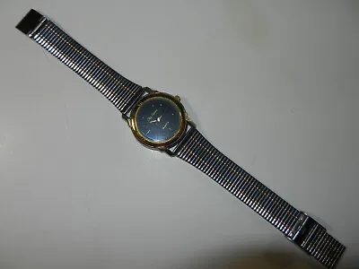Vintage Oleg Cassini Watch Adjstable Band 32mm Case 2 Tone Gold New Battery • $15.99