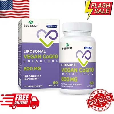 Liposomal Ubiquinol CoQ10 800 MG Softgel High Absorption CoQ10 Ubiquinol Supple • $29.99