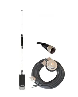 Dual Band UHF VHF Antenna Trunk Lip Mount NMO PL259 For Mobile Radio BR182 • $39.99