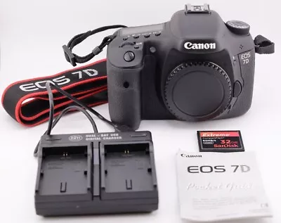 Excellent! Shutter 2K (1%)! Canon EOS 7D 18MP Digital SLR Camera Body With Extra • $229