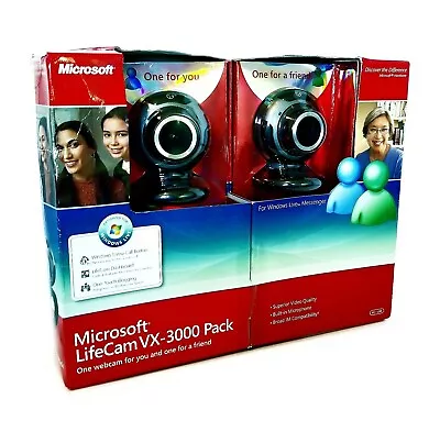 Microsoft LifeCam VX-3000 Pack Two Web Cams New • $42