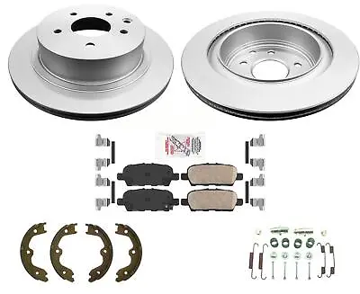 AmeriBRAKES Coated REAR Disc Brake Rotors & Pads For 2003-2005 Nissan 350Z • $174