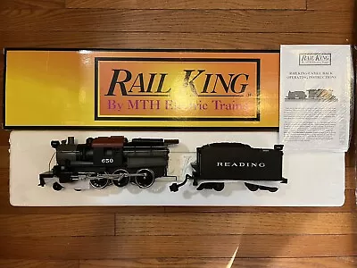 + MTH O Gauge RailKing Reading 4-6-0 Camelback Steam Engine PS.1 30-1142-1 • $295