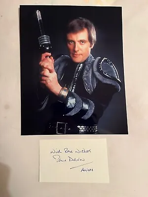 Paul Darrow Avon In Blake’s 7 TV Series Doctor Who Signed Card • £12.99