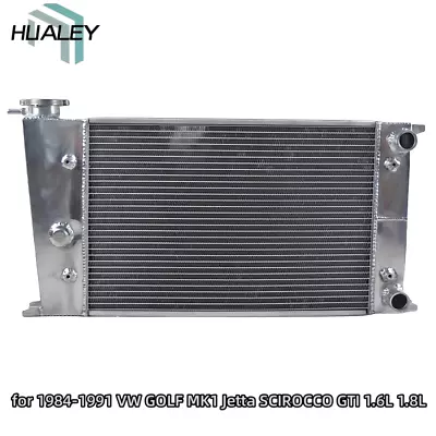 2 Row Aluminum Radiator For VW Golf Mk1 1.5 1981-1984 1982 1983 With Air Con MT • $129.01