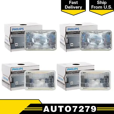 4 PCS Philips Headlight Bulb For 1981-1983 Audi Coupe High Beam + Low Beam • $111.84
