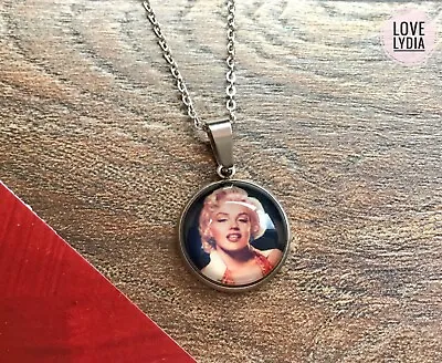 NEW Marilyn Monroe Red Vintage Style Famous Movie Sexy Icon Handmade Necklace • $16.02