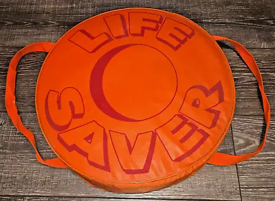 Vintage 1960's Boat Life Saver Ring Cushion Genuine USCG Nautical RARE ROUND • $179.99