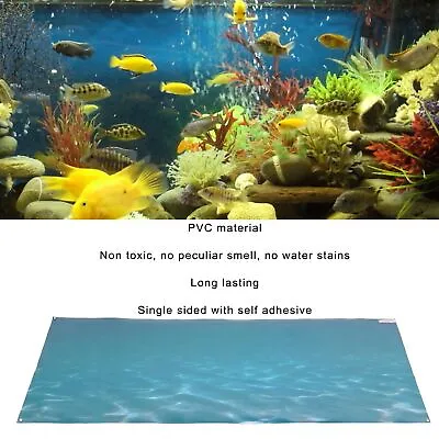 Fish Tank Background Sticker PVC Self Adhesive 3D Sea Pattern Aquariums Poster • $26.17