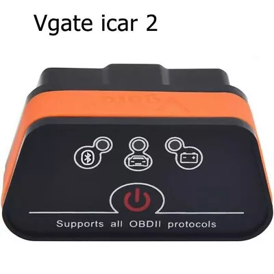 Vgate Icar2 Bluetooth ELM327 Code Reader OBD2 Scanner Diagnostic Tool Android/PC • £16.99