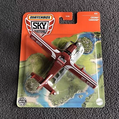 Matchbox SkyBusters Cessna Caravan Diecast Propeller Airplane - Red 2022 • $9.99