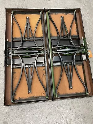 Vintage  Handy  Suitcase Folding Picnic Table & Chair Set Milwaukee Stamping Co. • $699