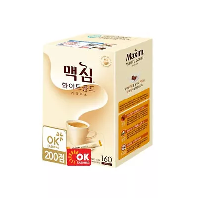 Korean MAXIM White Gold Coffee Mix 160T EMS Instant Milk Sugar Coffee Sweet • $73.99