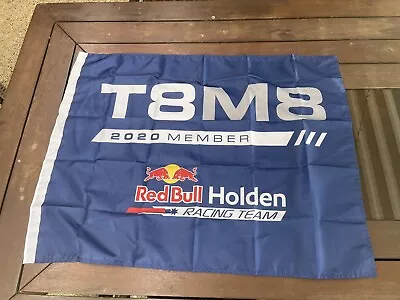 T8M8 2020 Member Red Bull Holden Racing Team Flag - Motor Racing Merchandise • $9.90