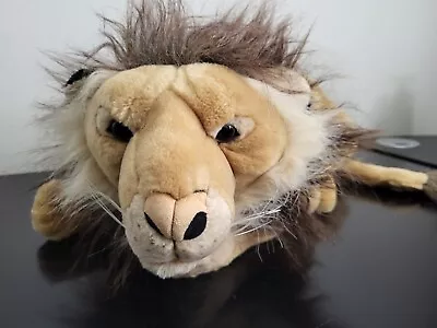 E & J Classic Lion Plush 20  Laying Down Stuffed Animal • $39.50