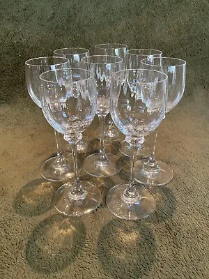Set Of 8 Mikasa ‘Stephanie’ Blown Glass Cordial Glasses • $50