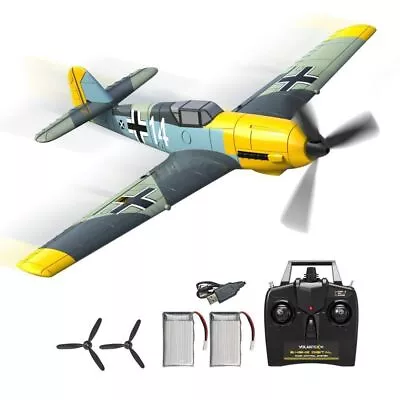 Volantex BF109 2.4G 4CH RC Airplane Fighter Fixed Wing 6-Axis Gyro Aerobatic RTF • $129.89