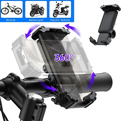 Motorcycle Bike Bicycle GPS Cell Phone Holder Handlebar Mount For IPhone Samsung • $12.95