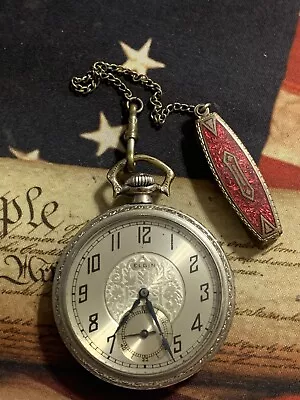 1929 Elgin 16s 7 Jewel Model 7 Grade 291 Pocket Watch Running With Chain • $75