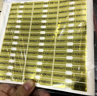 £7.99 • Buy 126 X Warranty Void If Removed Tamper Proof Label Security Sealed Stickers