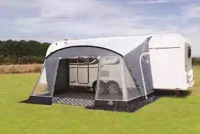 Used Sunncamp Swift 390 SC Poled Caravan Porch Awning With Rear Upright Pads • £155