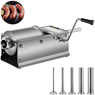 $114.99 • Buy VEVOR 3L Sausage Filler Stuffer Salami Maker Sausage Stuffing Machine Horizontal