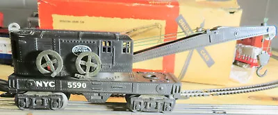 MARX Trains  New York Central NYC Deluxe 8 Wheel Crane Car 5590 W/ Box • $69.95