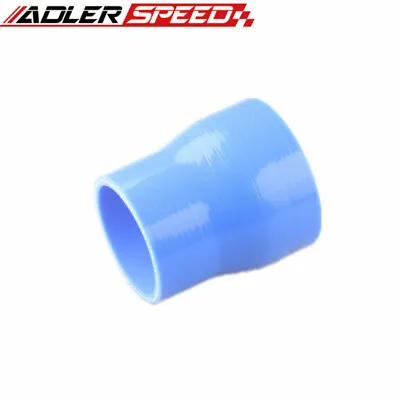 3Ply 2 1/2  To 2'' Inch ID Straight Reducer Blue Silicone Hose Coupler Pipe • $8.40