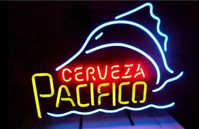 Cerveza Pacifico Swordfish Marlin Beer 20 X16  Neon Light Sign Lamp Wall Decor • $130.79