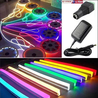 12V 5M LED Strip Flexible Neon Rope Light Tube Tape Waterproof Xmas Bar Adv Sign • $9.49