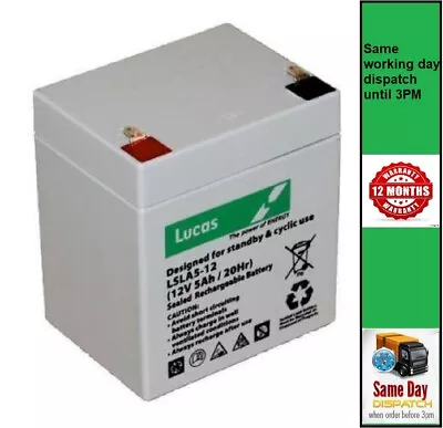 £17.55 • Buy Hayter Lawnmower Replacement Battery, For Most Harrier 41 48 And 56 (see List)