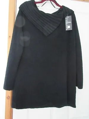 Beautifully Soft Wrap Neck Jumper Top Size 20 22 Vital • $27.79