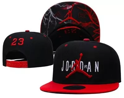 Jordan Chicago Bulls Red Jump Man Black Classic Snap Back Cap / Hat • $34.95