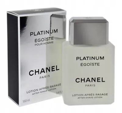 Chanel Egoiste Platinium After Shave  3.4 Oz New Sealed Ship From France • £85.81