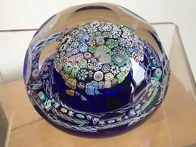 Vintage Scottish John Deacons JHD2019 Animal Millefiori Huge Glass Paperweight • $88.43