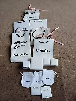 Bundle Of Pandora Gift Bags 4  Boxes 3 Pouches 2 Cleaning Cloths • £1.30