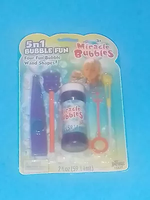 Miracle Bubbles 5 In 1 Bubble Fun Vintage Retro Bubbles Imperial Toys Non Toxic  • $9.87