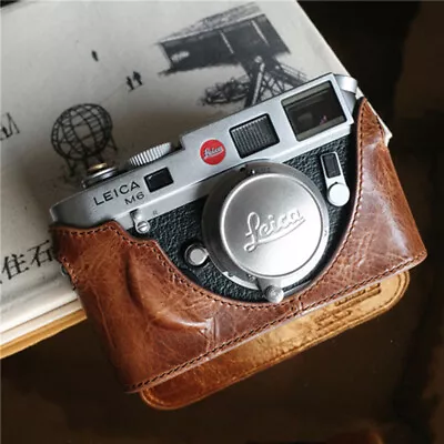 New Genuine Leather Camera Half Case Bag Cover For Leica M7 M6 M3 M4P MP M2 M4 • $45.43