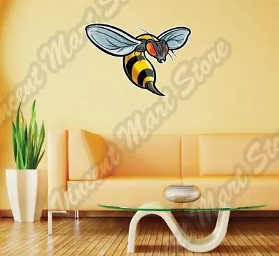 Bee Wasp Hornet Insect Cartoon Kids Wall Sticker Room Interior Decor 25  X22  • $19.99