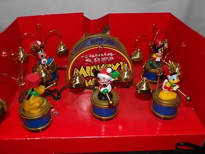 Vintage Disney Mickey's Marching Band Mr. Christmas NEW 35 Carols 5 Musicians • $67.49