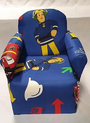 Kids Children’s Chair Armchair Baby Sofa Seat Fabric Upholstered Playroom • £32.99